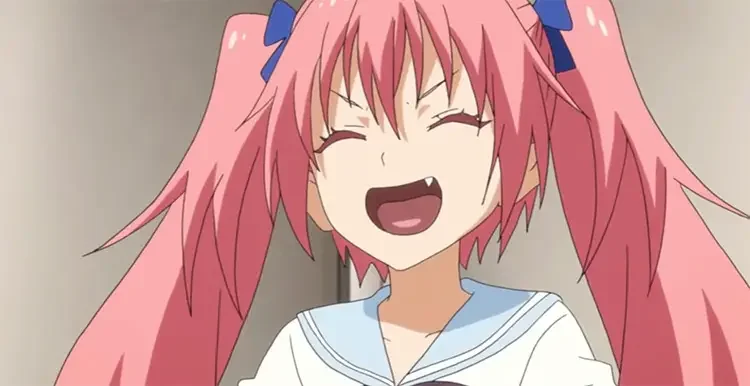 56 milim nava cute pink haired girl anime screenshot 65+ Cute Pink Haired Anime Girls