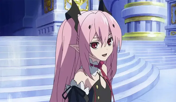 60 krul tepes seraph of the end anime screenshot 65+ Cute Pink Haired Anime Girls