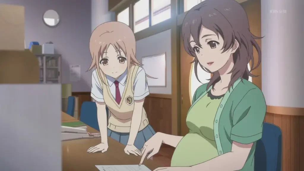 Tari Tari 01 08 pregnant 10 Pregnant Anime Characters of All Time