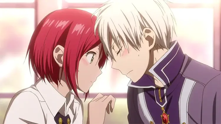 04 shirayuki and zen wistalia snow white with the red hair anime 38 Cute Anime Couples With the Strongest Bonds