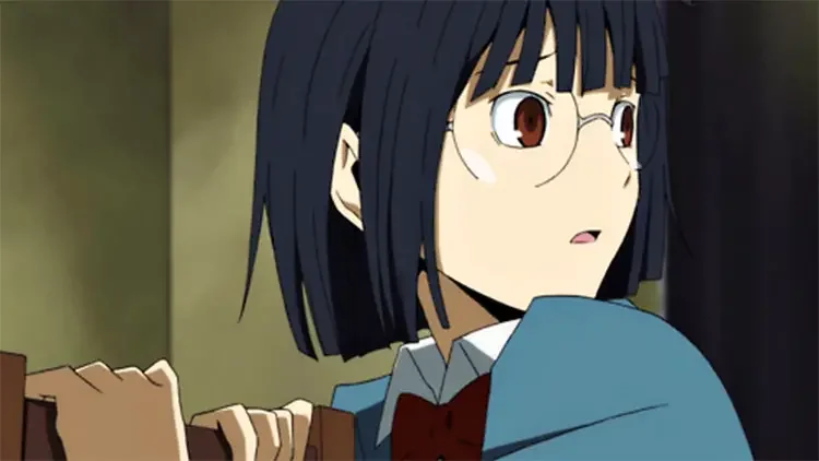 06 anri sonohara durarara anime screenshot 35 Cute Anime Girls With Glasses