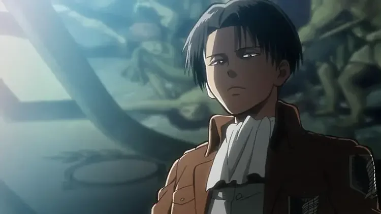08 levi attack on titan anime screenshot 25 Coolest Anime Bad Boys Characters