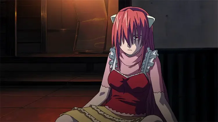 10 lucy elfen lied anime screenshot 35 Strongest Anime Girls of All Time