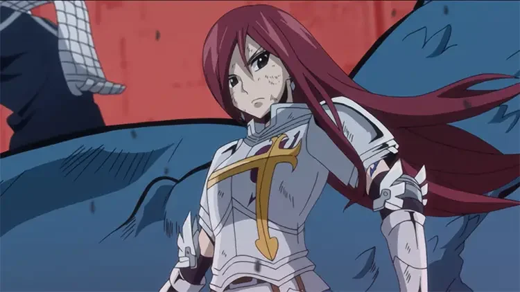20 erza scarlet fairy tail anime screenshot 35 Strongest Anime Girls of All Time