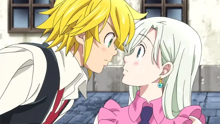 20 meliodas and elizabeth lionesthe seven deadly sins anime 38 Cute Anime Couples With the Strongest Bonds