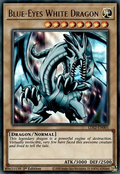 01 blue eyes white dragon ygo card 1 25 Most Nostalgic Cards Yu-Gi-Oh!
