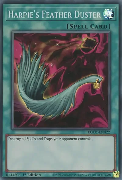01 harpies feather duster card yugioh 1 18 Best Harpie Deck Cards in Yu-Gi-Oh!