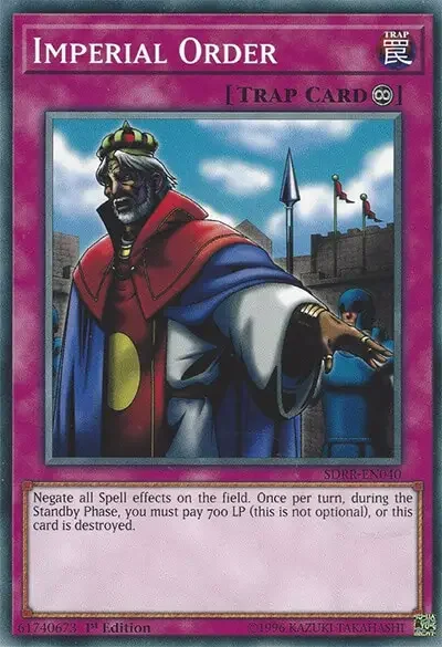 01 imperial order ygo card 1 15 Best Spell Negate Cards in Yu-Gi-Oh!