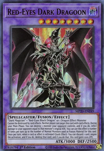 01 red eyes dark dragoon card 1 18 Best Spellcaster Monster Cards in Yu-Gi-Oh!