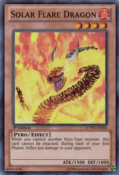 01 solar flare dragon card yugioh 1 15 Best Pyro Type Monsters in Yu-Gi-Oh!