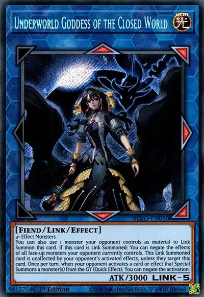 01 underworld goddess of the closed world card 1 15 Best Blazing Vortex Cards in Yu-Gi-Oh!