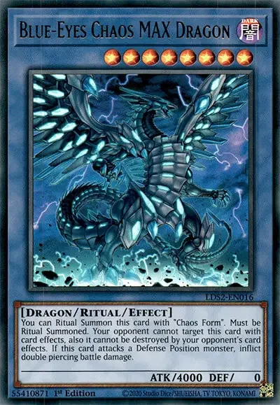 02 blue eyes chaos max dragon ygo card 1 18 Best Cards for Blue-Eyes Deck in Yu-Gi-Oh!