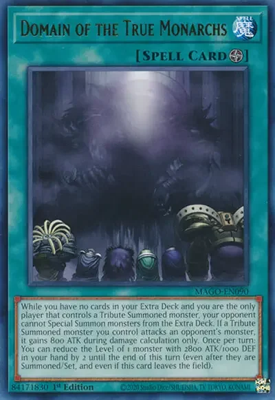02 domain of the true monarchs card 1 18 Best Field Spell Cards in Yu-Gi-Oh!