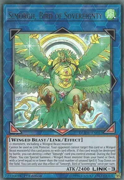 02 simorgh bird of sovereignty yugioh card 1 18 Best Harpie Deck Cards in Yu-Gi-Oh!