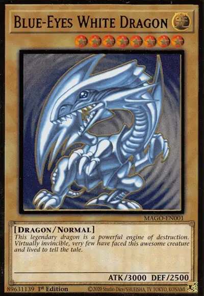 03 blue eyes white dragon ygo card 1 21 Yu-Gi-Oh! Cards With The Best & Coolest Art