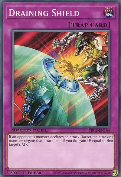 03 draining shield ygo card 1 15 Best Healing Cards (Increase Life Points) in Yu-Gi-Oh!