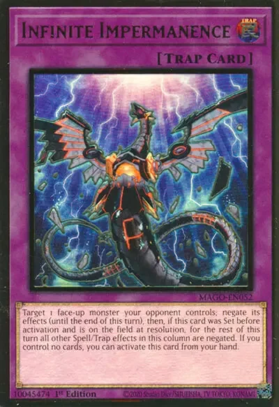 03 infinite impermanence ygo card 1 25 Best Hand Traps Cards in Yu-Gi-Oh!