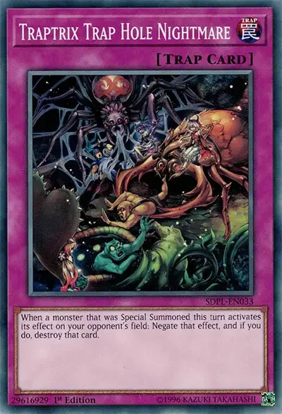 03 traptrix trap hole nightmare card 1 All 16 Trap Hole Cards in Yu-Gi-Oh!