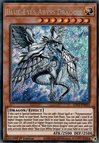 04 blue eyes abyss dragon card yugioh 1 18 Best Cards for Blue-Eyes Deck in Yu-Gi-Oh!
