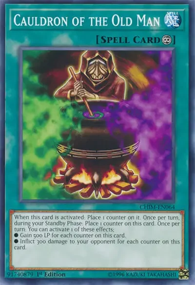 04 cauldron of the old man card 1 18 Best Continuous Spell Cards in Yu-Gi-Oh!