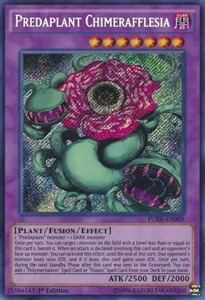 04 predaplant chimerafflesia yugioh card 1 18 Best Plant Monsters in Yu-Gi-Oh!