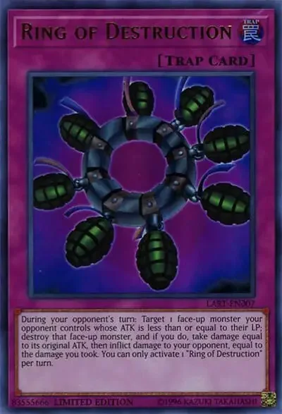 04 ring of destruction yugioh card 1 18 Best Cards in Seto Kaiba’s Deck in Yu-Gi-Oh!