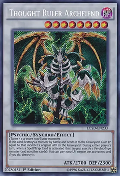 04 thought ruler archfiend card 1 15 Best Healing Cards (Increase Life Points) in Yu-Gi-Oh!