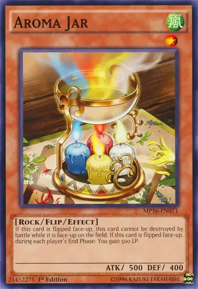 05 aroma jar card yugioh 1 15 Best Healing Cards (Increase Life Points) in Yu-Gi-Oh!