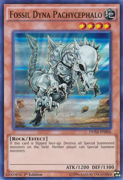 05 fossil dyna pachycephalo ygo card 1 18 Best Rock-Type Monsters in Yu-Gi-Oh!