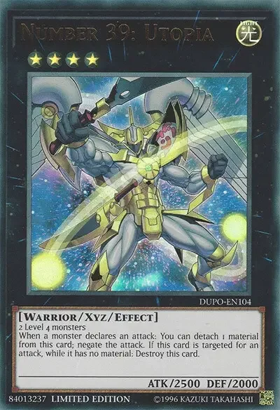 05 number 39 utopia ygo card 1 18 Best Warrior Monster Cards in Yu-Gi-Oh!