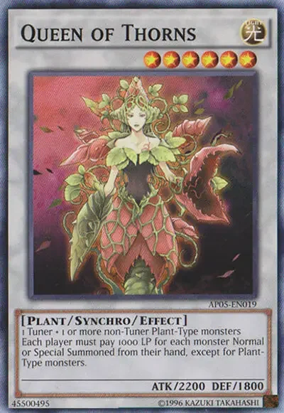 05 queen of thorns ygo card 1 18 Best Plant Monsters in Yu-Gi-Oh!