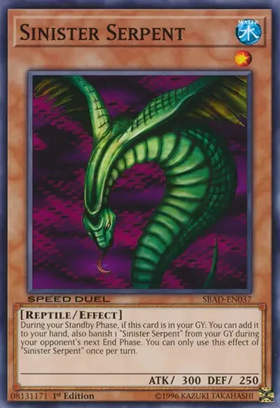 05 sinister serpent yugioh card 1 12 Most Nerfed Cards in Yu-Gi-Oh!