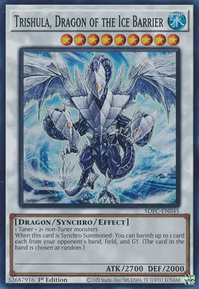 05 trishula dragon of the ice barrier ygo card 1 15 Best Blazing Vortex Cards in Yu-Gi-Oh!