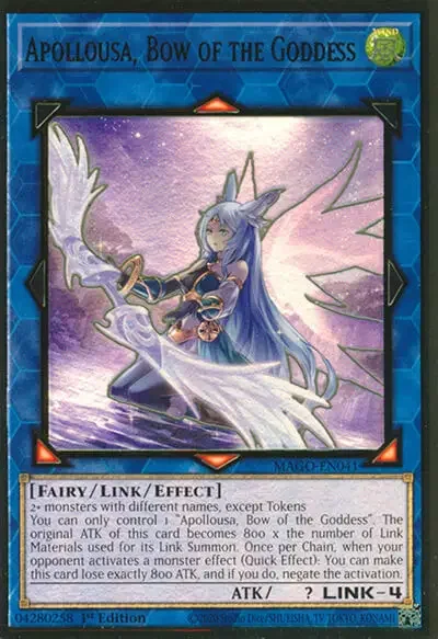 06 apollousa bow of the goddess yugioh card 1 35 Most Iconic Female Cards in Yu-Gi-Oh!