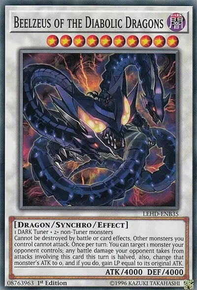 06 beelzeus of the diabolic dragons card 1 15 Best Healing Cards (Increase Life Points) in Yu-Gi-Oh!