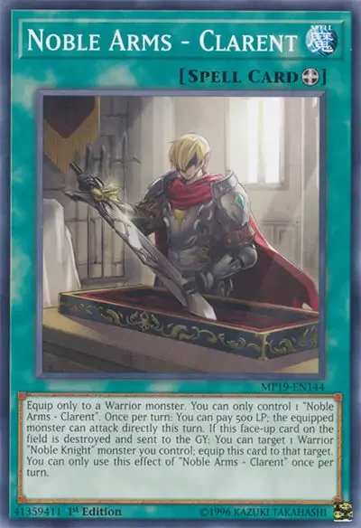 06 noble arms clarent card yu gi oh 1 18 Best Equip Spell Cards in Yu-Gi-Oh!