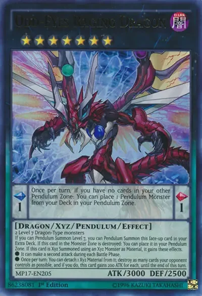 06 odd eyes raging dragon card yugioh 1 18 Best Pendulum Monsters in Yu-Gi-Oh!