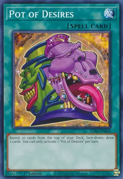 06 pot of desires ygo card 1 21 Best Staples Cards in Yu-Gi-Oh!