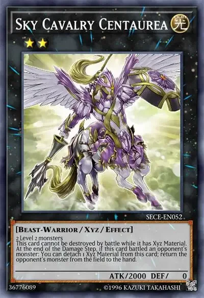 06 sky cavalry centaurea ygo card 1 15 Best Rank 2 XYZ Monsters in Yu-Gi-Oh!