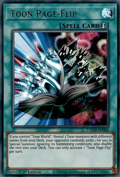 06 toon page flip ygo card 1 18 Best Toon Cards in Yu-Gi-Oh!