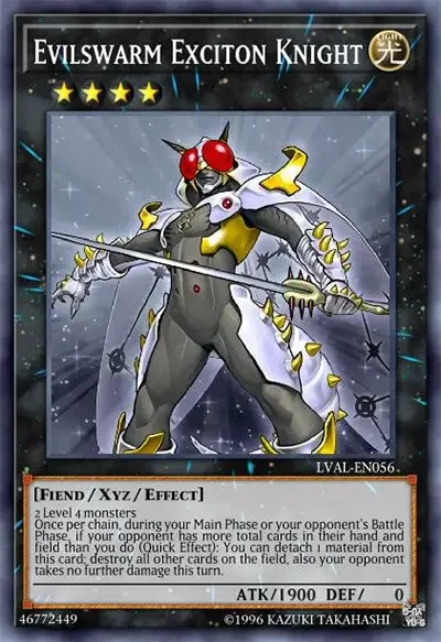 07 evilswarm exciton knight ygo card 1 21 Best Extra Deck Staples in Yu-Gi-Oh!
