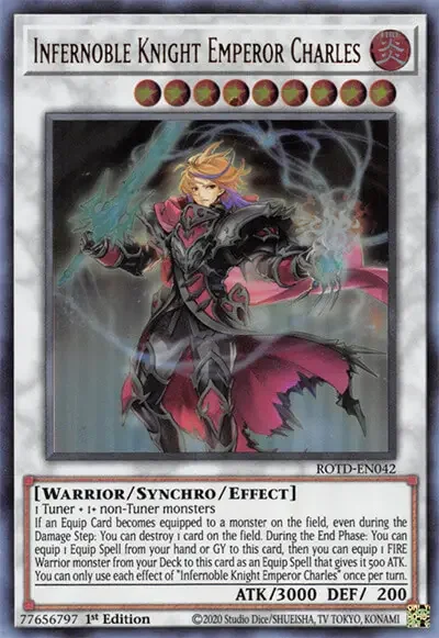 07 infernoble knight emperor charles card yugioh 1 13 Best Rise of the Duelist Cards in Yu-Gi-Oh!