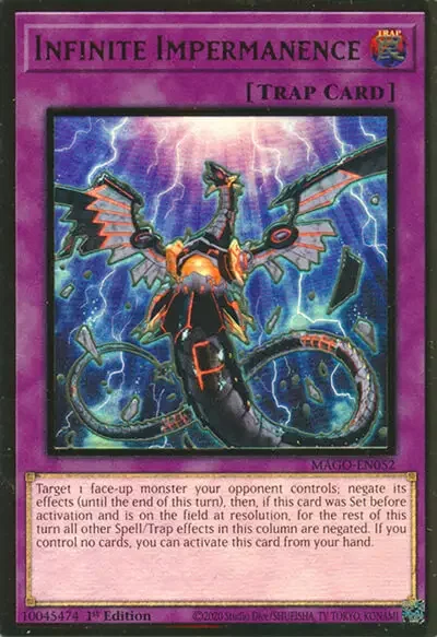 07 infinite impermanence ygo card 1 21 Best Trap Cards in Yu-Gi-Oh!