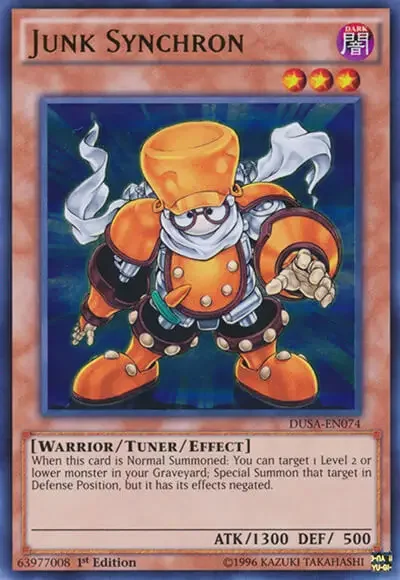 07 junk synchron card yugioh 1 18 Best Tuner Monsters in Yu-Gi-Oh!