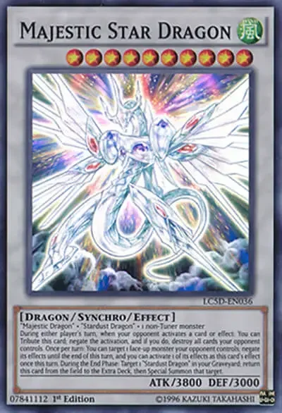07 majestic star dragon card 1 15 Best Stardust Cards in Yu-Gi-Oh!