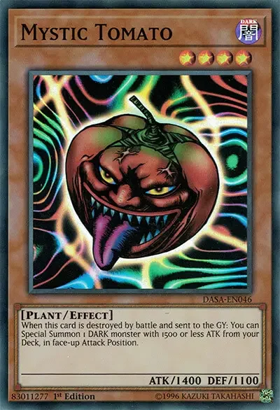 07 mystic tomato yugioh card 1 18 Best Plant Monsters in Yu-Gi-Oh!