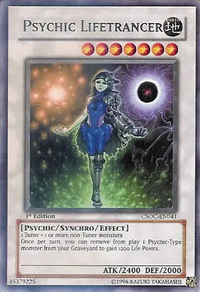 07 psychic lifetrancer ygo card 1 15 Best Healing Cards (Increase Life Points) in Yu-Gi-Oh!