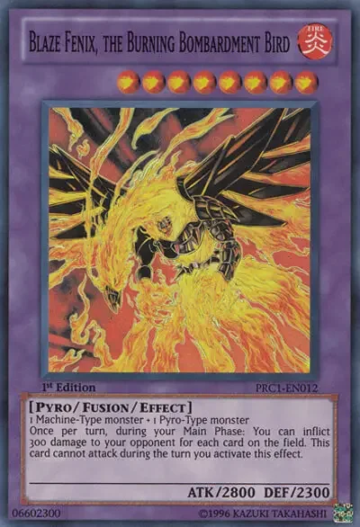 08 blaze fnix the burning bombardment bird card 1 25 Best Burn Cards in Yu-Gi-Oh!