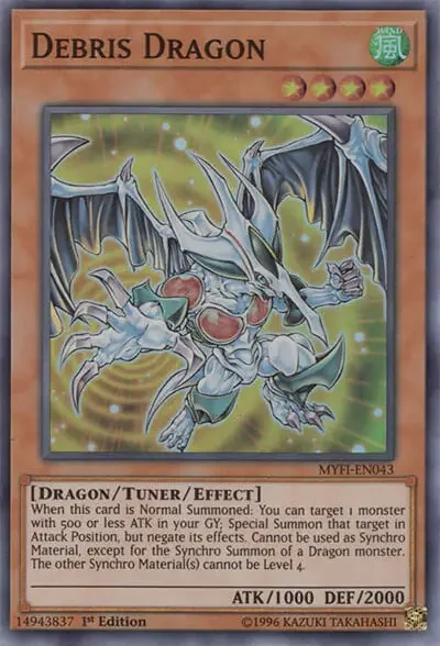 08 debris dragon yugioh card 1 18 Best Tuner Monsters in Yu-Gi-Oh!