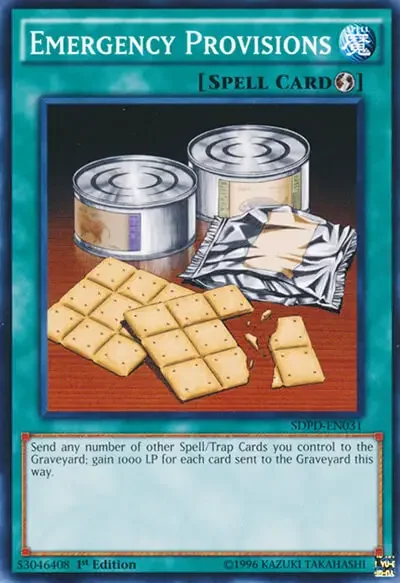 08 emergency provisions spell card 1 15 Best Healing Cards (Increase Life Points) in Yu-Gi-Oh!